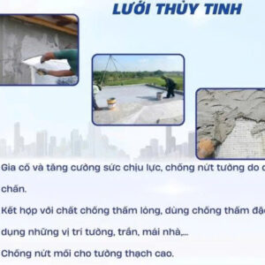 Lưới thủy tinh chống thấm mắt 3mm3mm (45g) là gì
